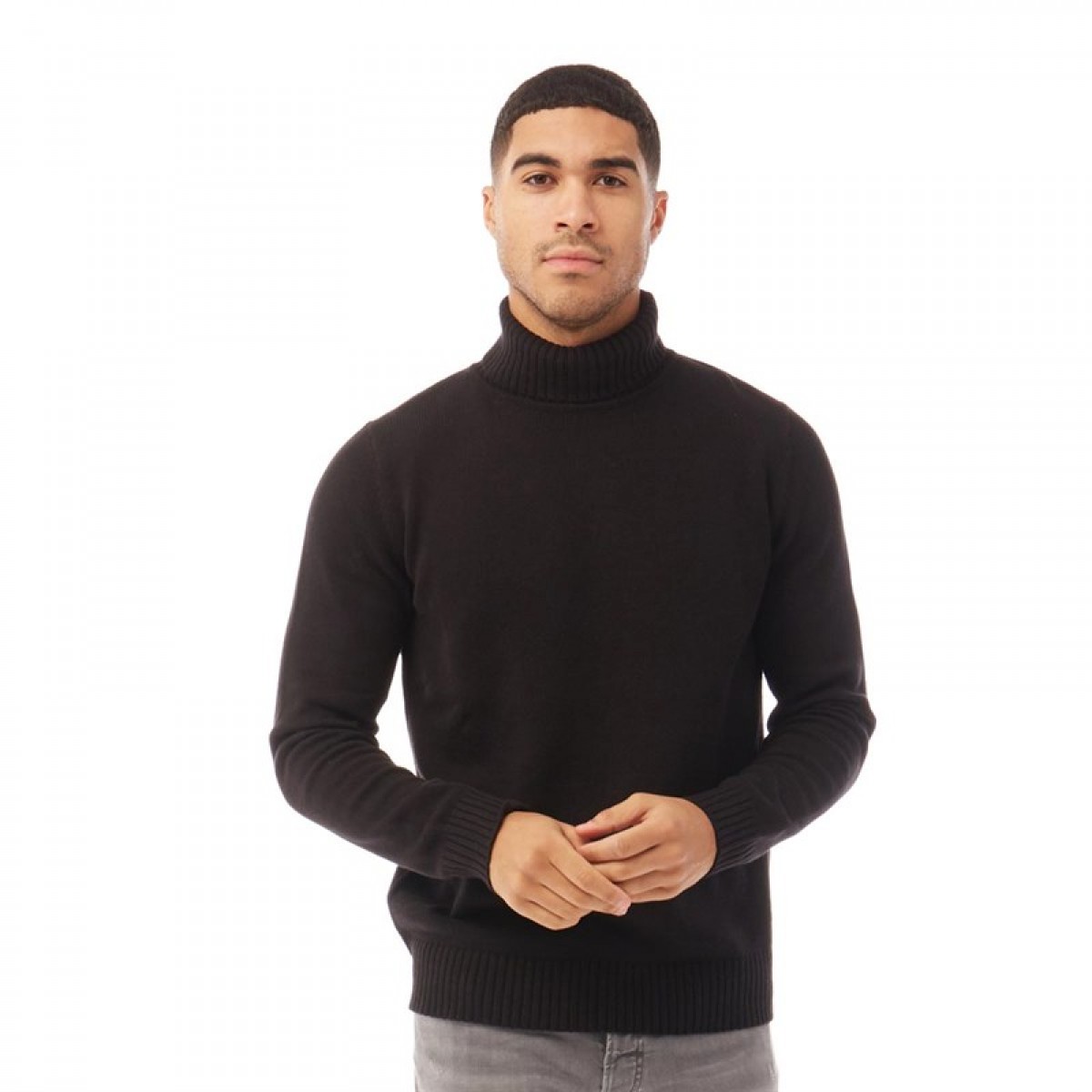 

Джемпер JACK AND JONES Clyde Knitted Roll Neck Black Black, S (44)