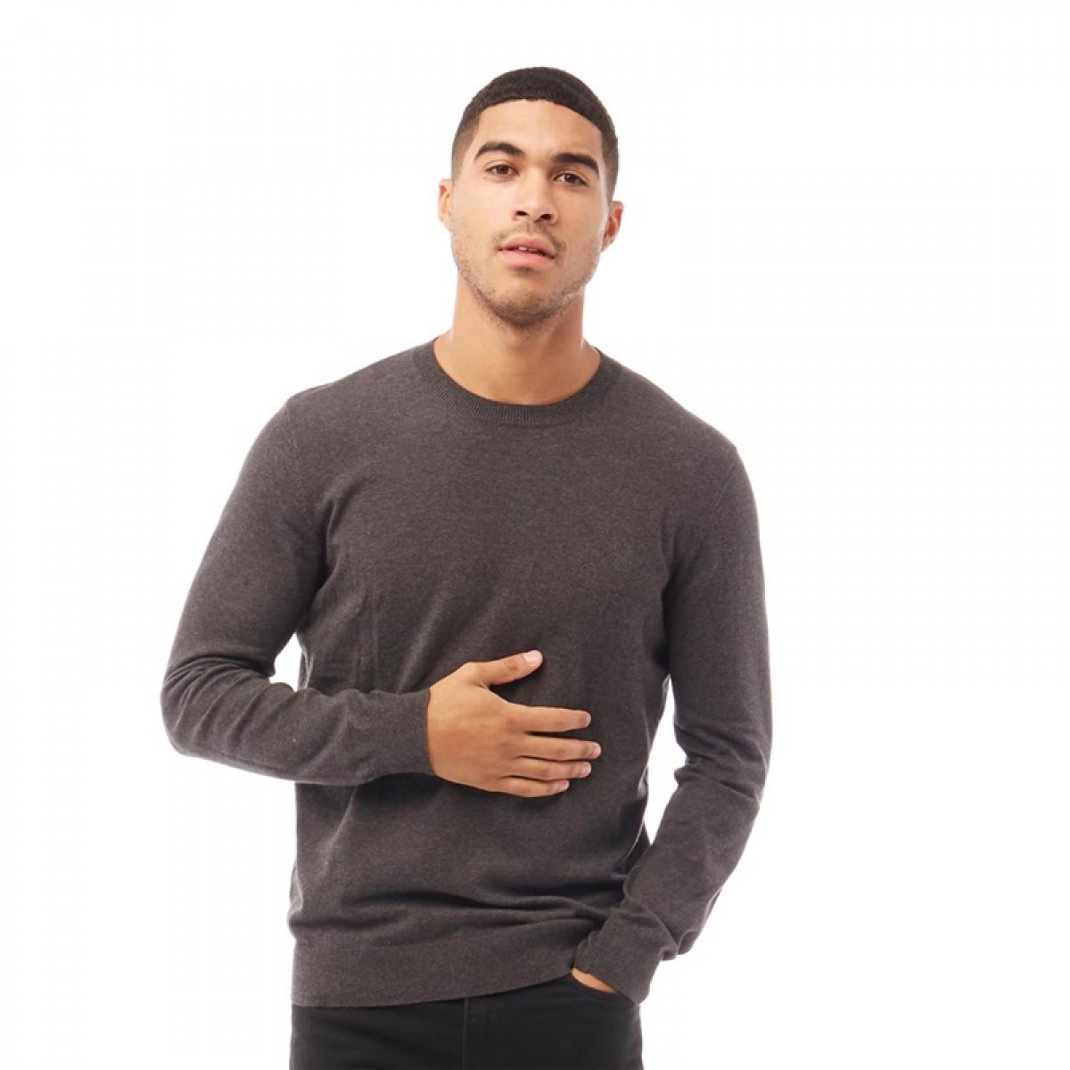 

Джемпер Peter Werth Bailey Neck Knitwear Charcoal Charcoal, S (44)