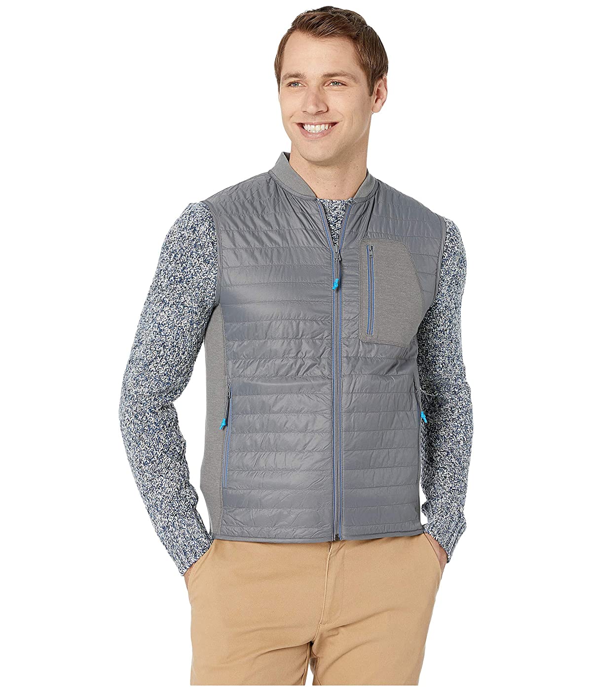 

Жилет утепленный Southern Tide Forrest Creek Quilted Bomber Vest Smoked Pearl, M (46)