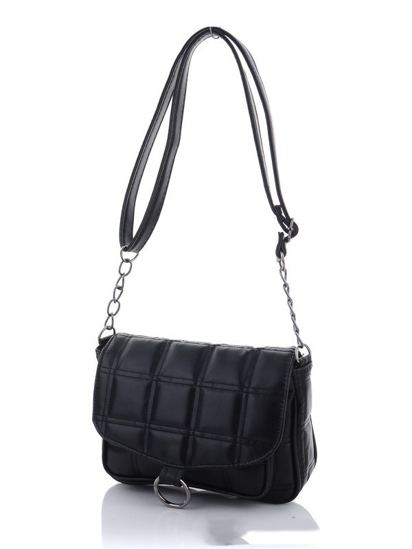 

Женские сумки деми Prime 048-7 black Черный р.15x24x6