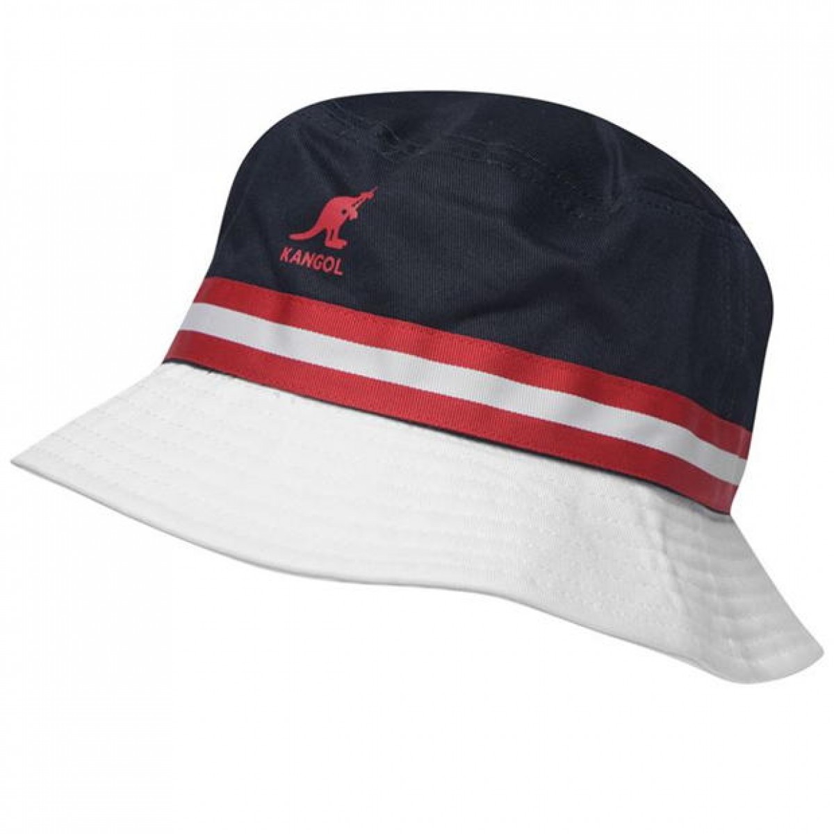

Головной убор Kangol Stripe Bucket Hat Navy/Red, L (48)