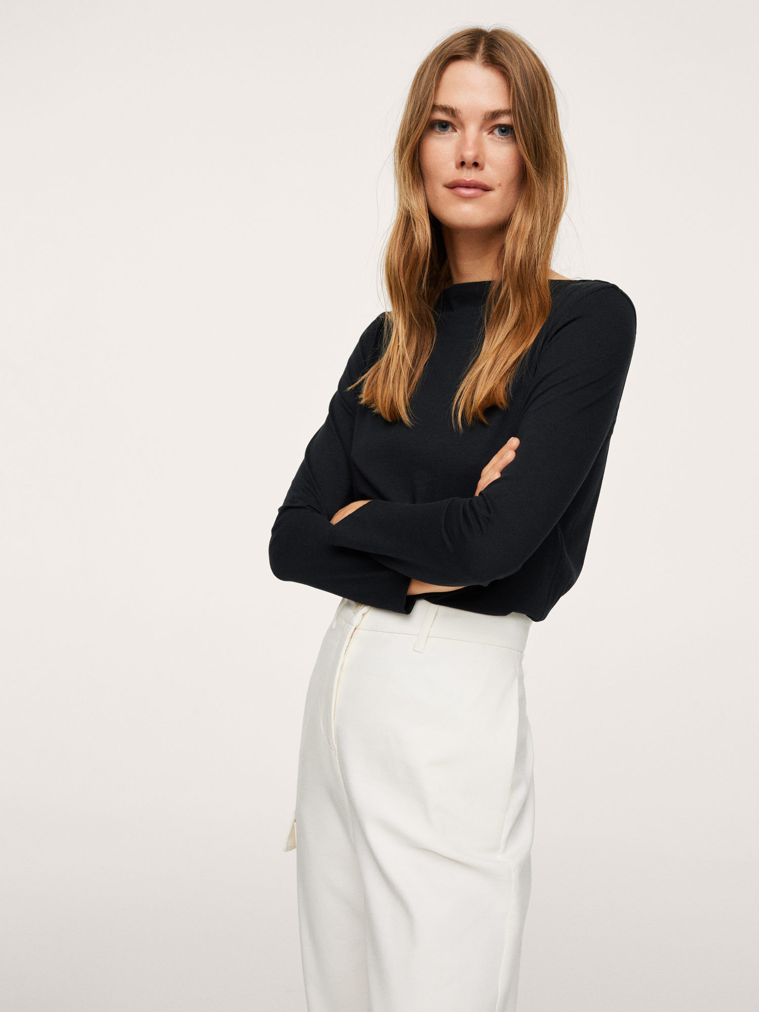 

Лонгслив Mango 17003785-99  Черный, Лонгслив Mango 17003785-99 XL Черный