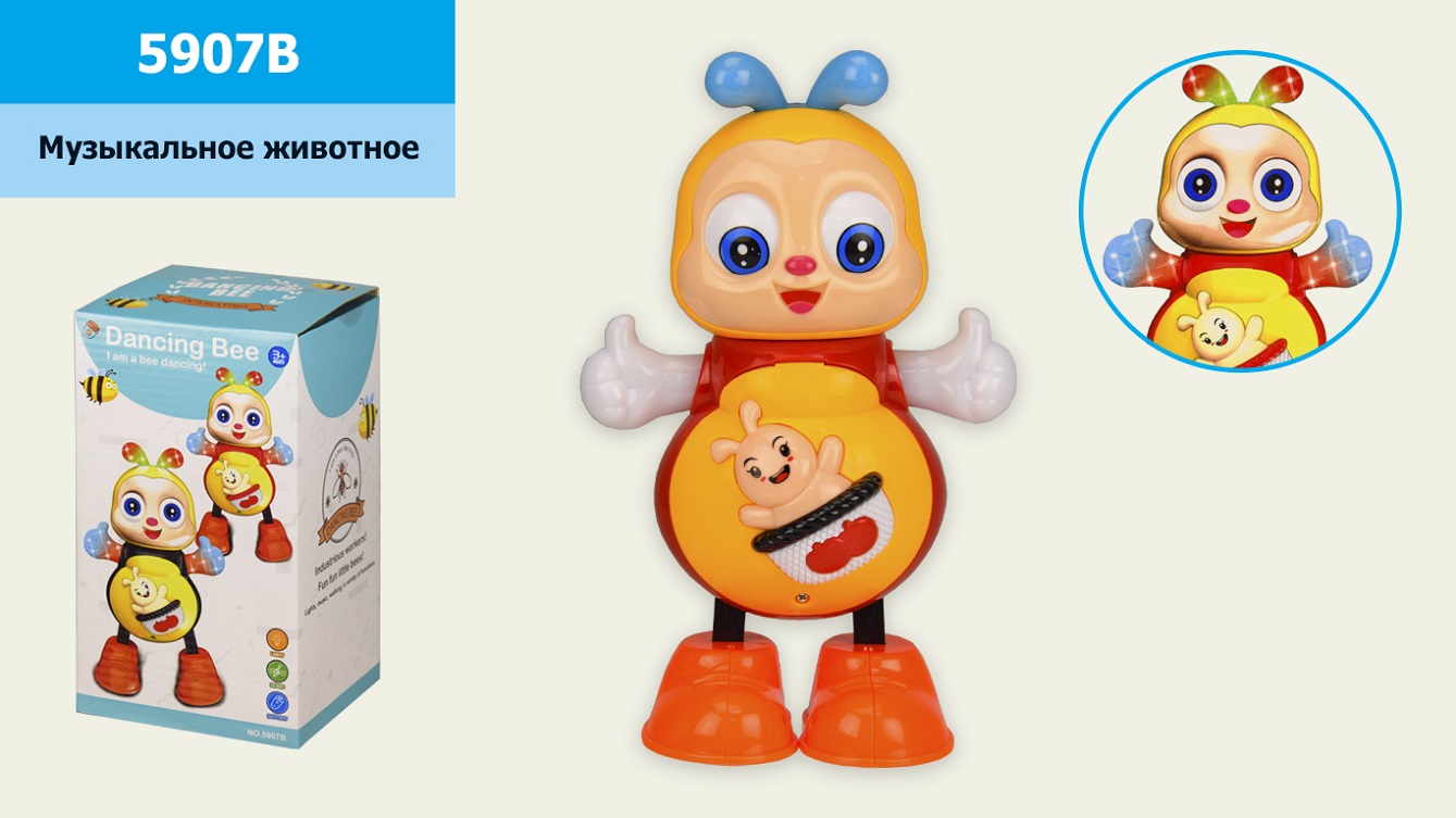 

Іграшка Танцююча бджілка муз. зі світлом, в кор. 21*12*11,5см