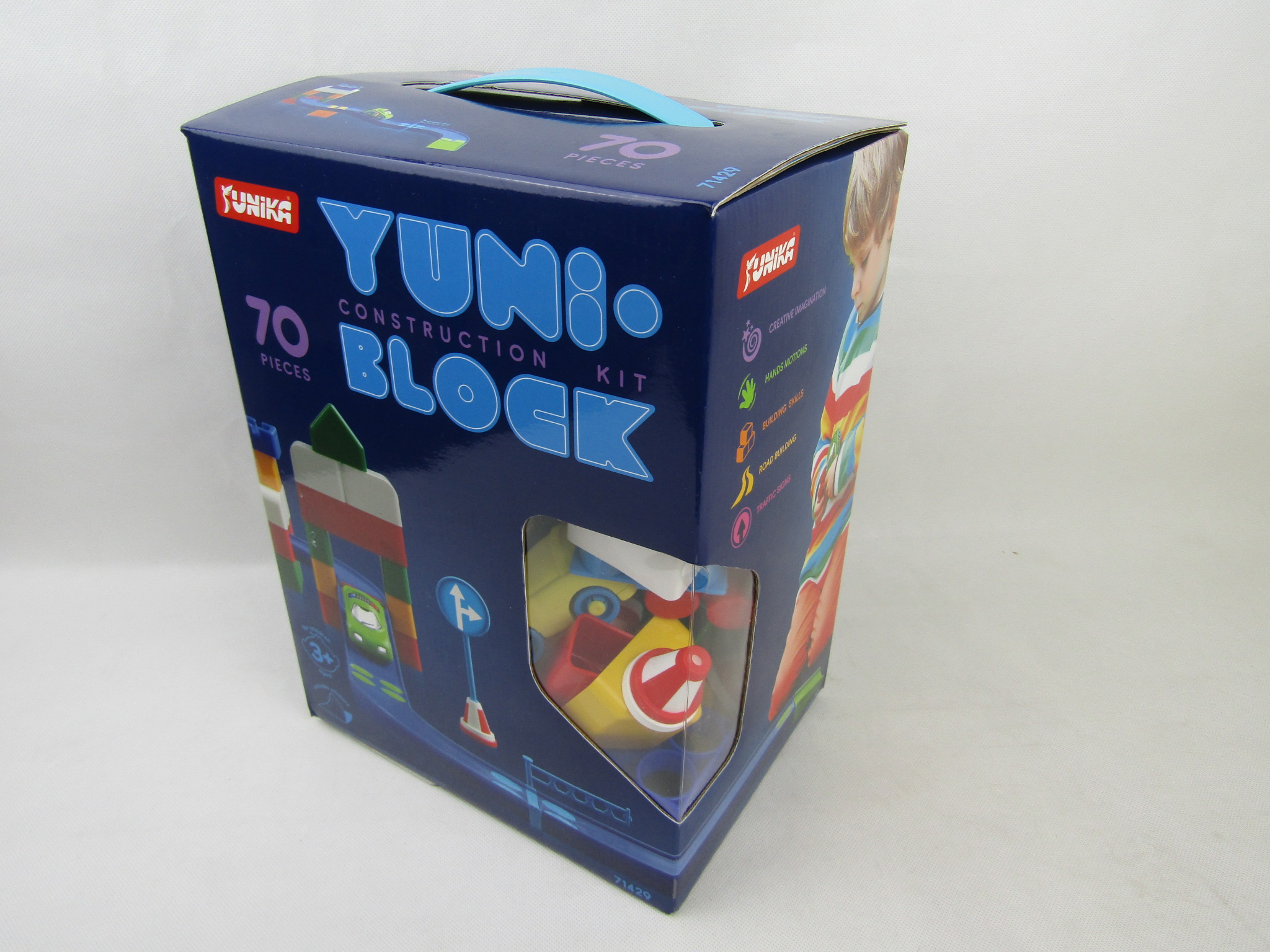 

Конструктор детский "YUNI-BLOK" 70дет.в кор. Юника