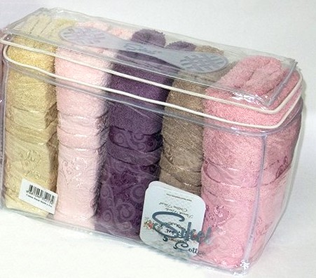 

Набор махровых полотенец Sikel 6 штук Cotton Hazal 50х90
