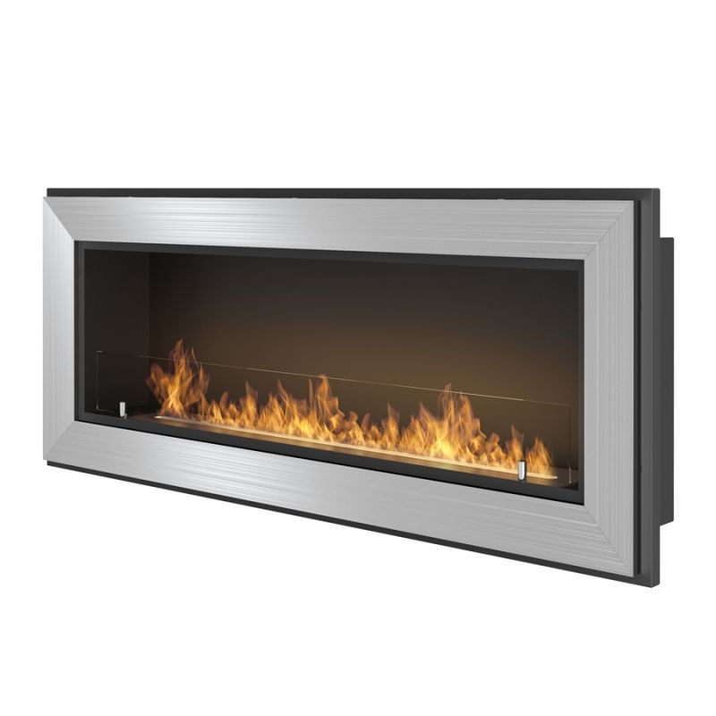 

Биокамин SIMPLE FIRE FRAME 1200 серый со стеклом