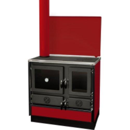 

Печь на дровах с водяным контуром и плитой MBS Thermo MAG бордо ( 20 кВт )