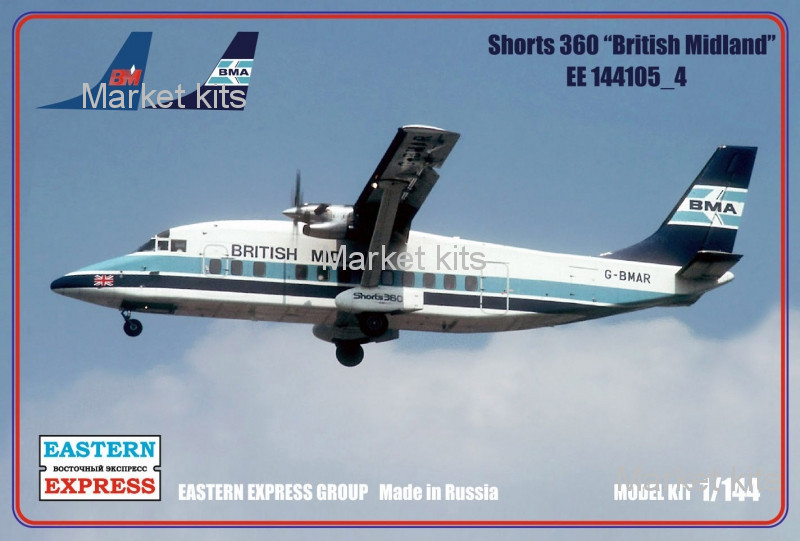 

Пассажирский самолет Short-360 "British Midland" 1:144 Eastern Express (EE144105-04)