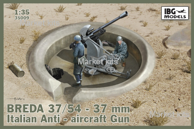 

37-миллиметровое зенитное артиллерийское орудие "Breda" 1:35 IBG Models (IBG35009)