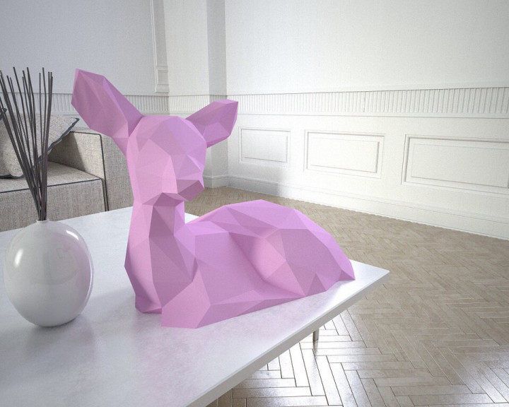 

Наборы для создания 3д фигур Top Top Оригами Паперкрафт Бумажная модель Papercraft дизайн головоломка "Бембі» (p9884)