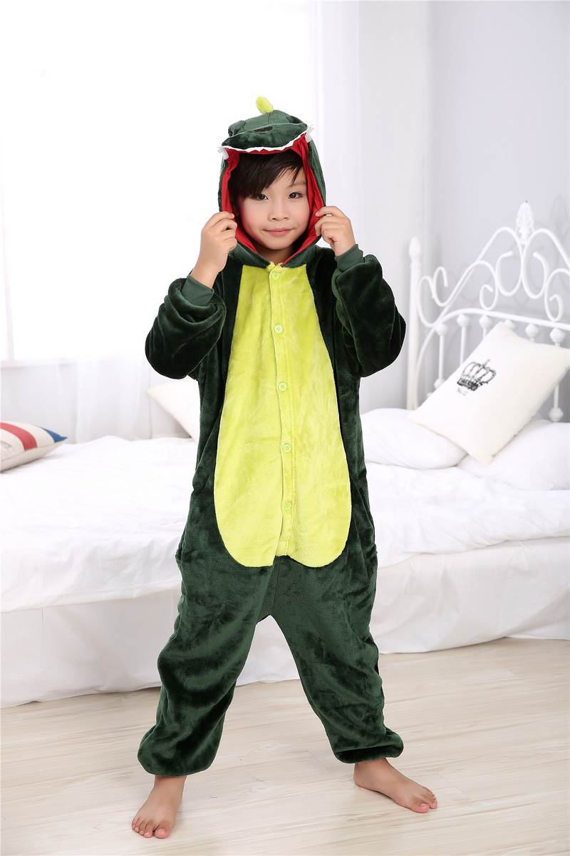 

Кигуруми детская ModaKigu Динозавр XL 135-145 см темно зелёная