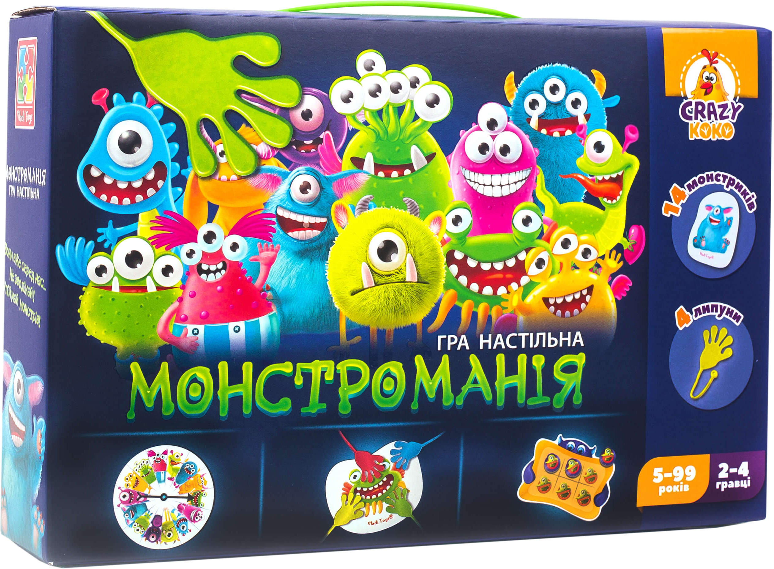 Настольная игра Vladi Toys Монстромания с липучками (укр) (VT8044-23)  (4820195057049) – фото, отзывы, характеристики в интернет-магазине ROZETKA  | Купить в Украине: Киеве, Харькове, Днепре, Одессе, Запорожье, Львове