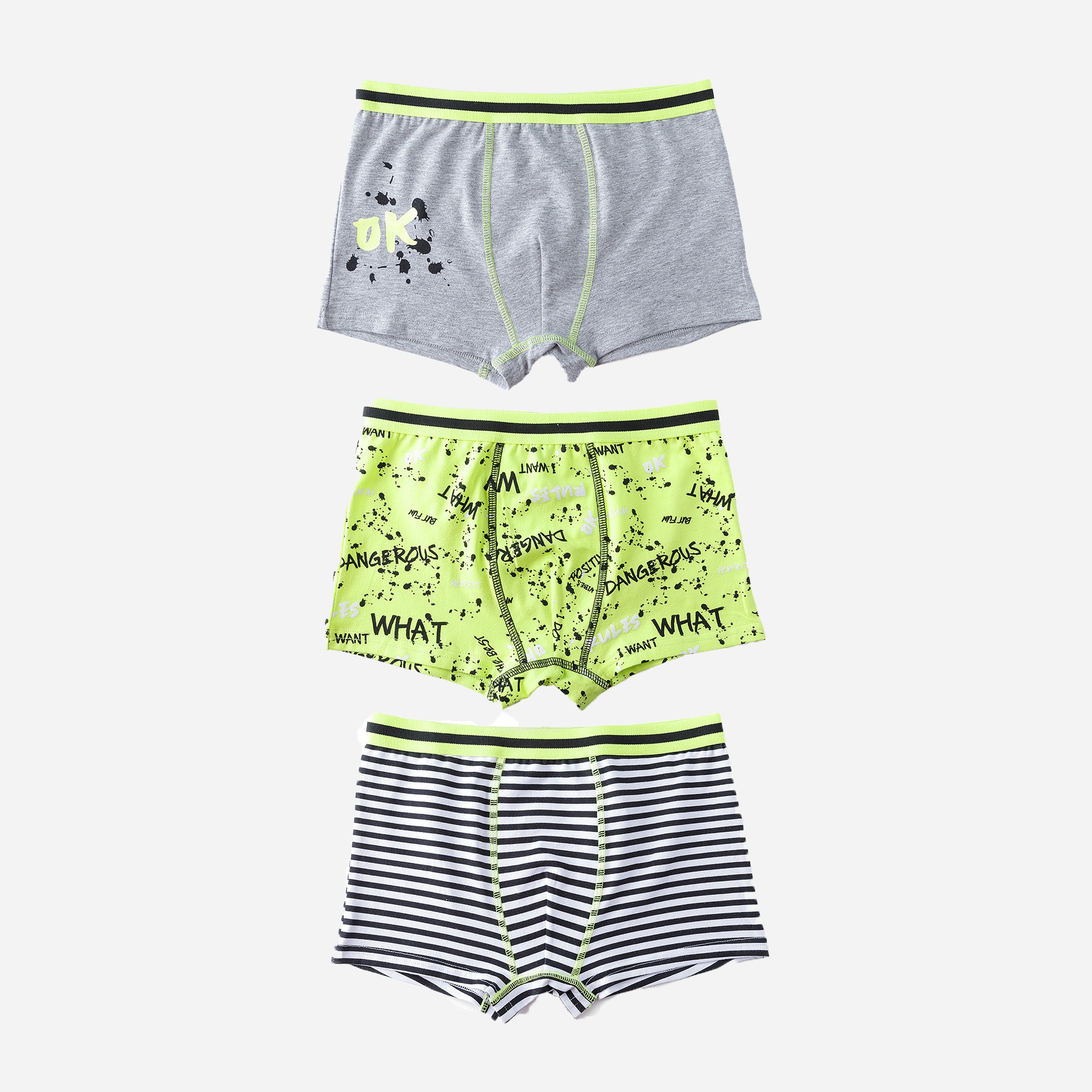 

Трусики 5.10.15 Underwear 2W4104 146-152 см 3 шт Серый/Желтый