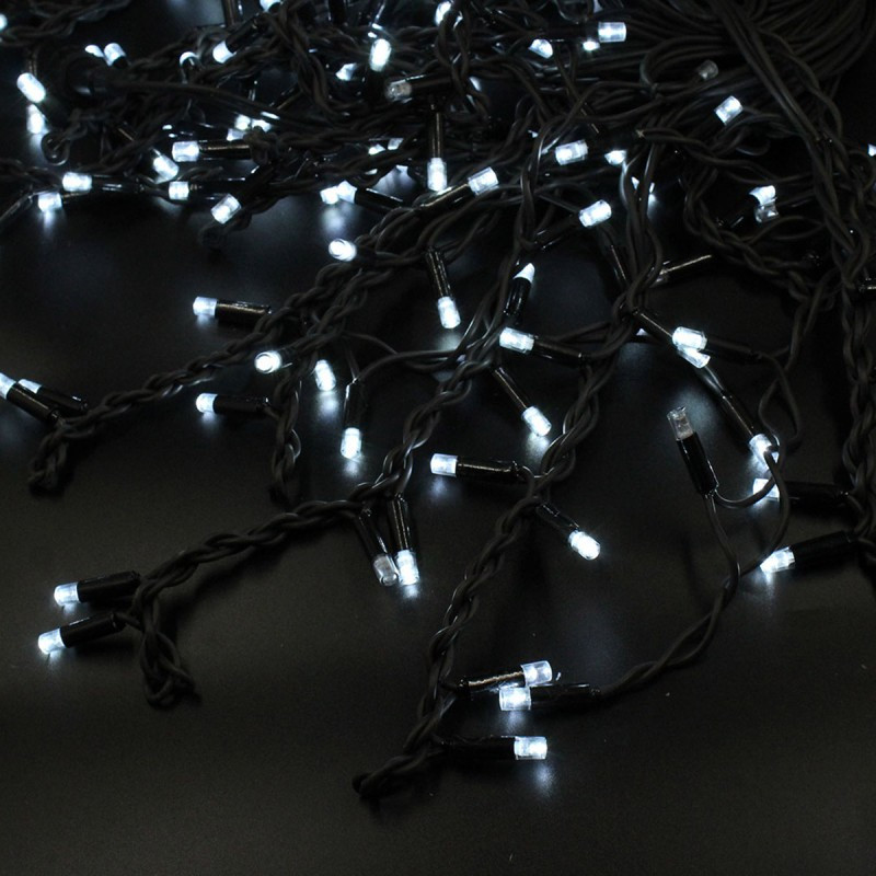 

Гирлянда бахрома уличная на дом 12 м 360LED белый