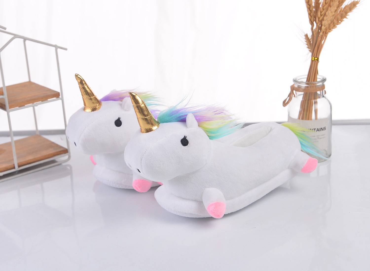 

Тапочки единороги кигуруми Kigurumi Домашние Белые Плюшевые 35-42 (3003)