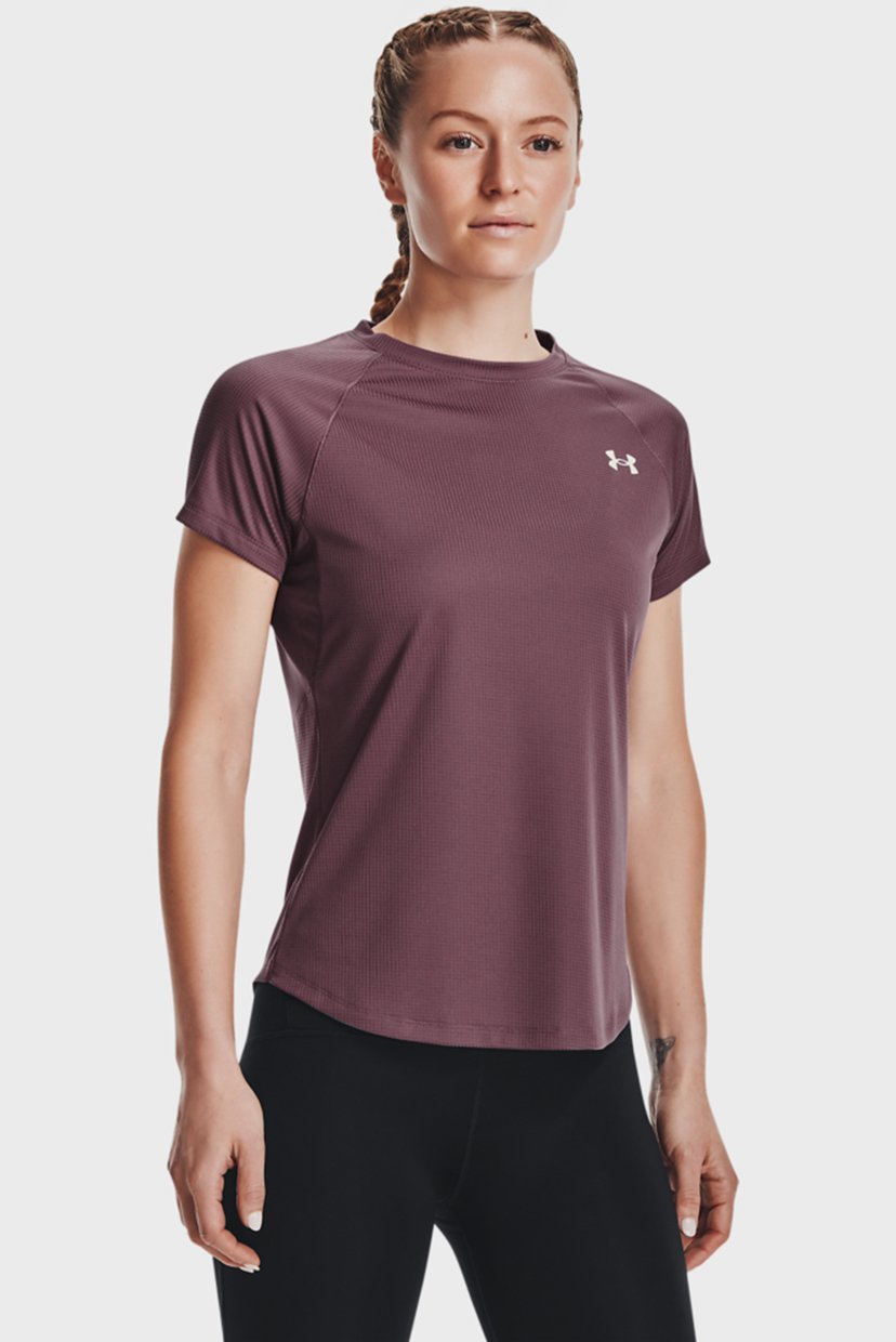 

Женская фиолетовая футболка UA Speed Stride Short Sleeve Under Armour LG 1326462-554