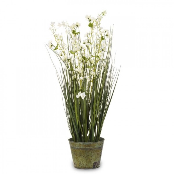 

Искусственное растение в металлическом кашпо Flora 88 см. 34179