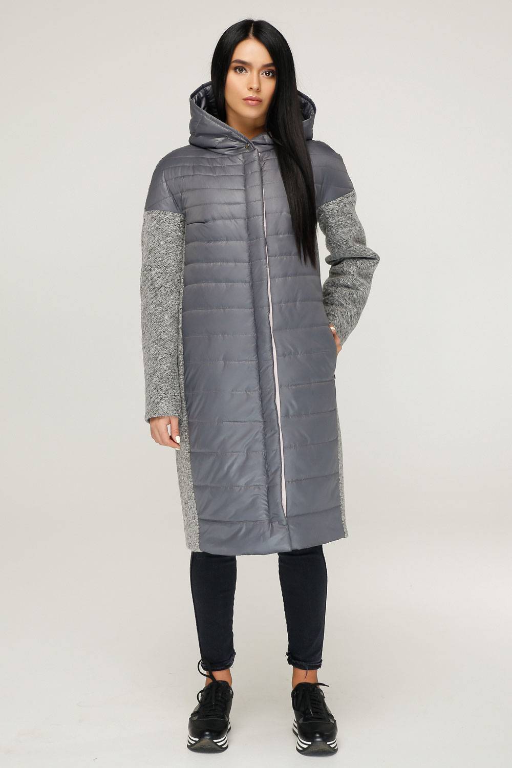 

Пальто В-1068 Bouclet Alpaca AGU Тон 105 56