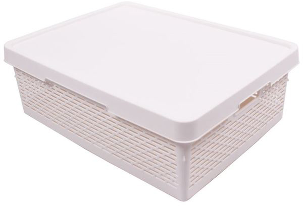 

Корзина для хранения с крышкой Qutu Q-Basket White 36 л (Q-BASKET д/хранения с/к WHITE 36)