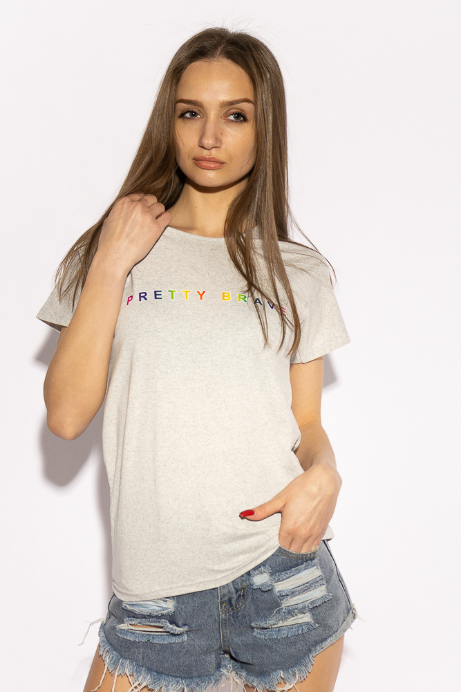 

Футболка женская Pretty Brave 85F411 (Серый меланж) S