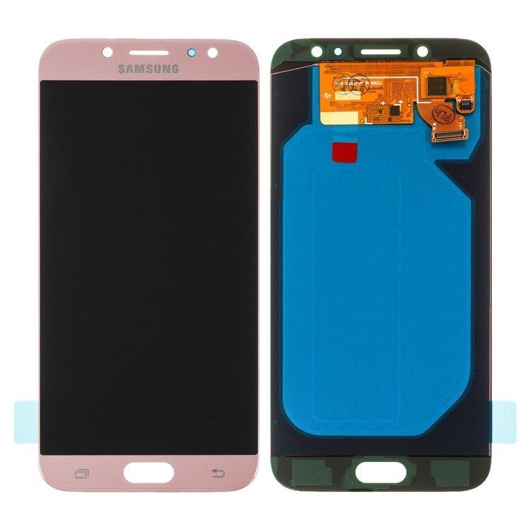

Дисплей для Samsung J730F Galaxy J7 (2017) с сенсором (тачскрином) розовый, Rose Gold, OLED, Оригинал Китай
