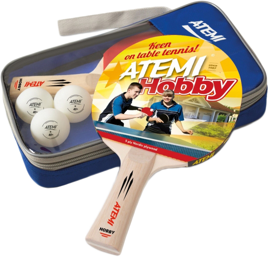 

Набор для настольного тенниса Atemi Hobby (2 р + 3 м + чехол) (NTT20022)