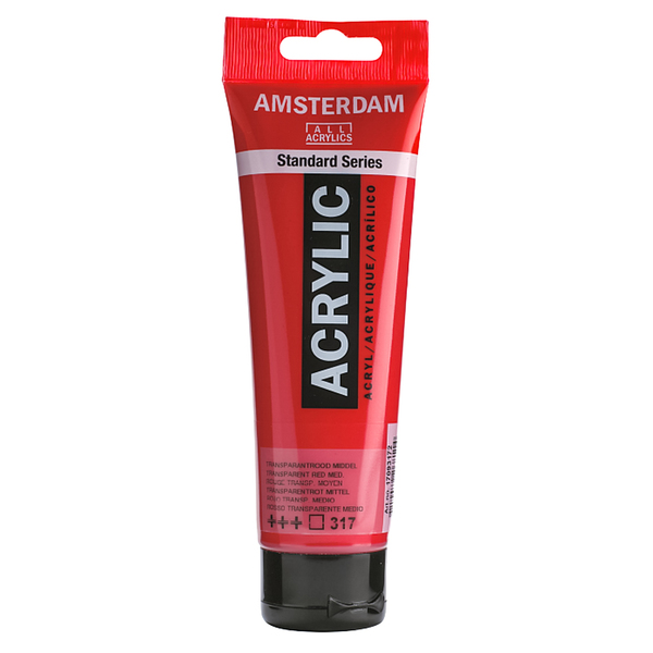 

Краска акриловая AMSTERDAM 120 мл (317) Прозрачный красный средный (17093172)