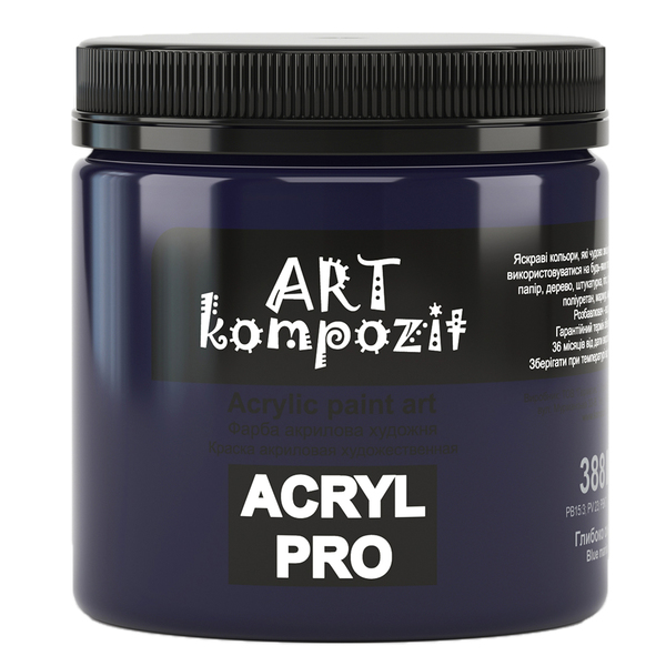 

Акриловая краска ART Kompozit 430 мл (388) глубоко синий (KT388)