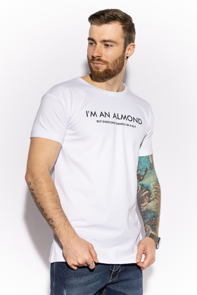 

Футболка с текстовым принтом 85F398 (Белый) XXL
