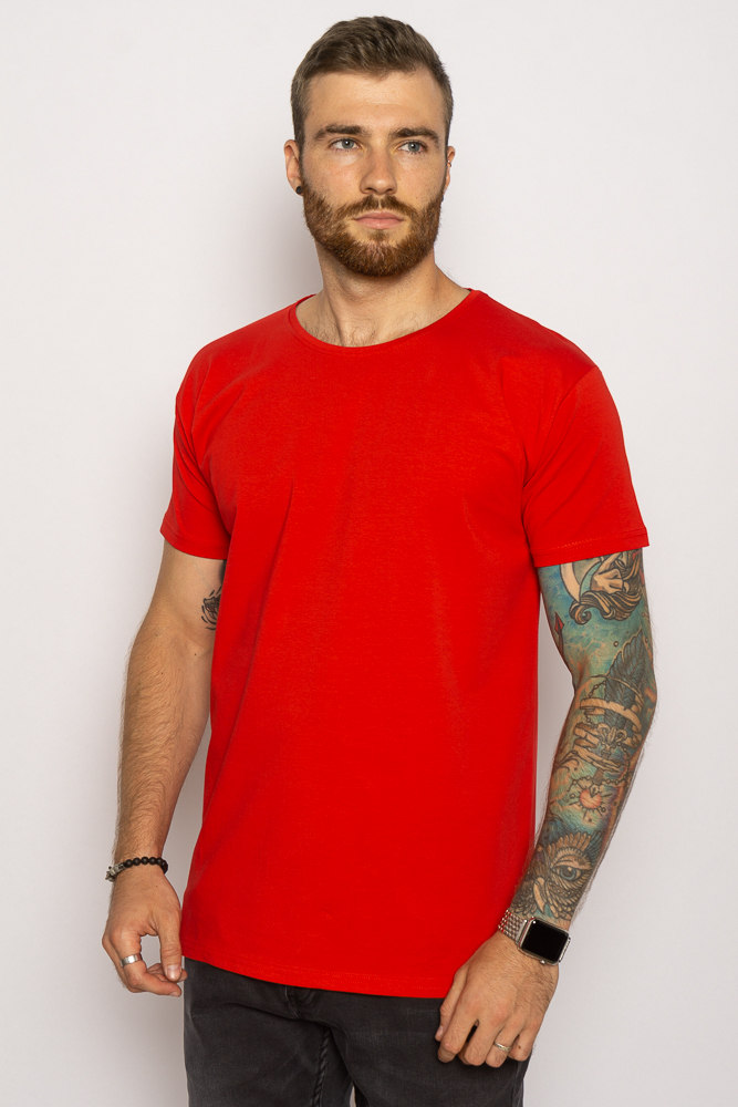 

Футболка однотонная 85F298 (Красный) XXL