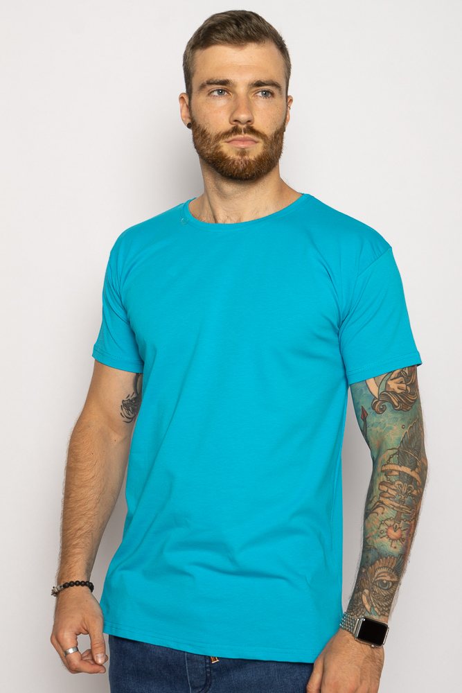 

Футболка однотонная 85F298 (Бирюзовый) XXL