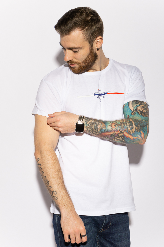 

Футболка с круглым вырезом 85F399 (Белый) XXL