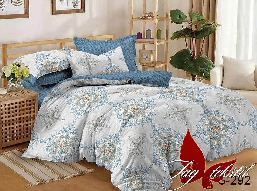 

Комплект постельного белья с компаньоном TM TAG - 1.5 спальный - Сатин Люкс - S292