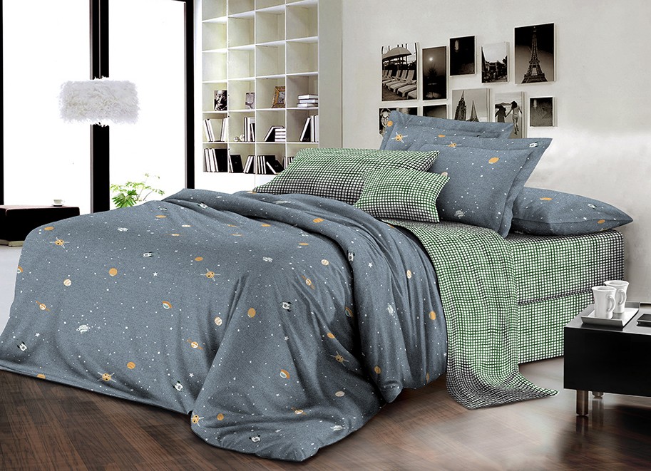 

Постельное белье MirSon 17-0429 Space Евро италия, бязь