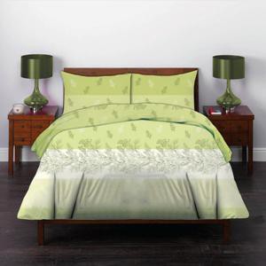 

Постельное белье HomeLine Соцветия Салатовый Полуторный украина, бязь премиум