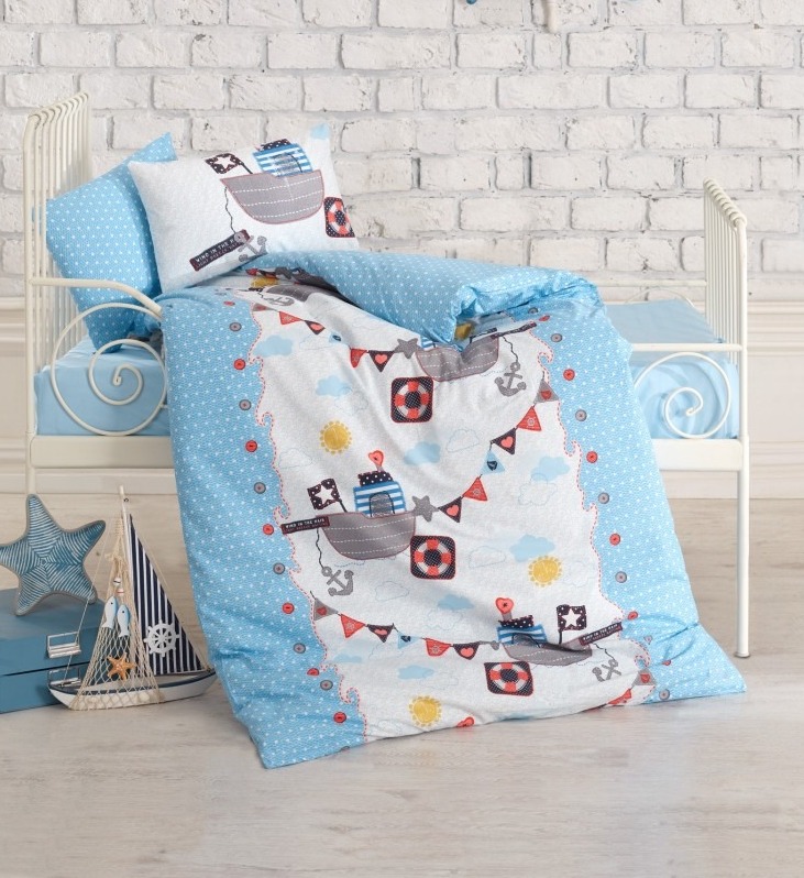 

Постельное белье Cotton Box Gemici Mavi Для новорожденных турция, ранфорс