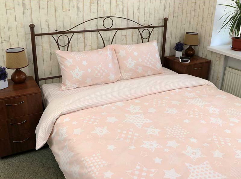 

Постельное белье Руно Beige Star Полуторный (70х70) украина, бязь