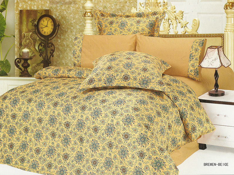 

Постельное белье Le Vele Bremen beige Евро турция, низ-сатин, верх-шелк