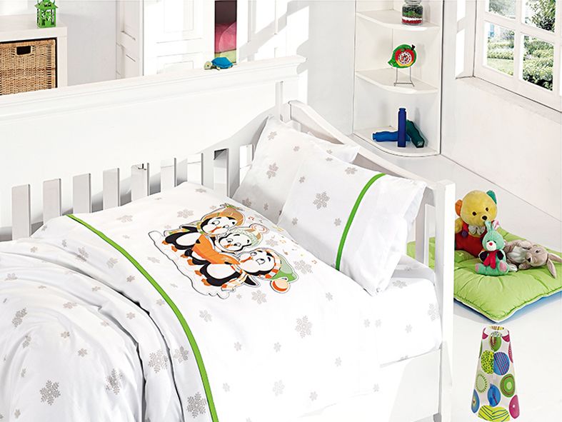 

Постельное белье First Сhoice Penguins Yesil Для новорожденных турция, сатин
