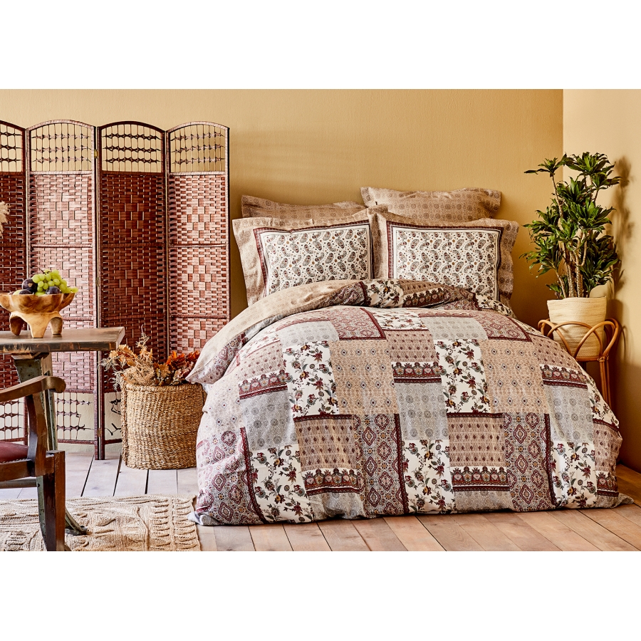 

Постельное белье Karaca Home Maryam bordo 2020-2 Евро турция, сатин