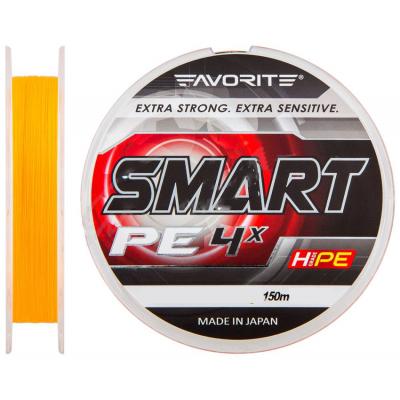

Шнур Favorite Smart PE 4x 150м (оранж.) #0.5/0.117мм 3.6кг (1693.10.40)