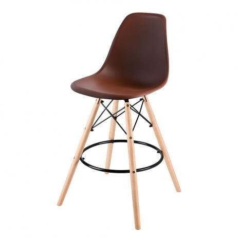 

Стул барный Accord Kordo Eames Chair коричневый 460x420x1080 мм