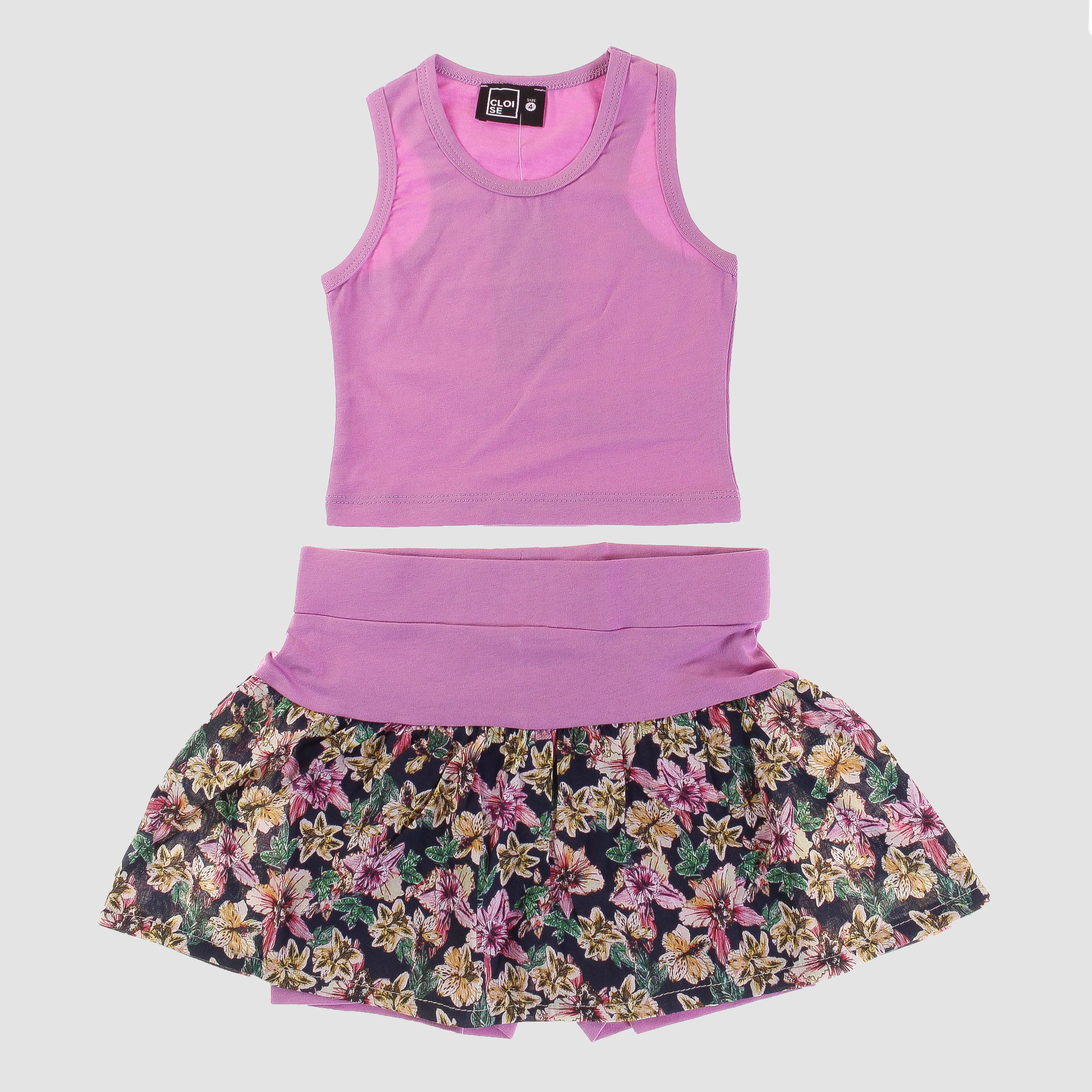 

Костюм (топ + юбка-шорты) Cloise CLO214001 128 см Лиловый