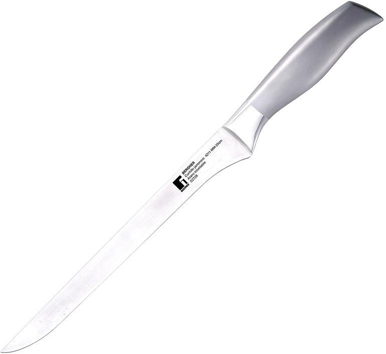 

Нож для ветчины Bergner Rossano 25см, нержавеющая сталь