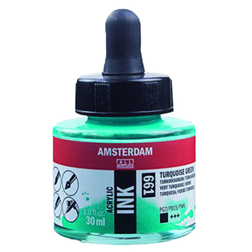 

Туш акрилова AMSTERDAM INK (661) Бірюзовий зелений, 30мл, Royal Talens (17206610)