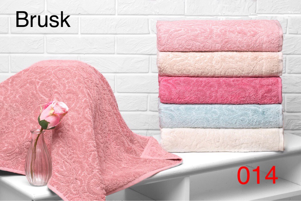 

Набор из 6-ти полотенец Hanibaba Brusk 50x90 Розовый, персиковый, бежевый, кремовый, голубой, белый турция, махра