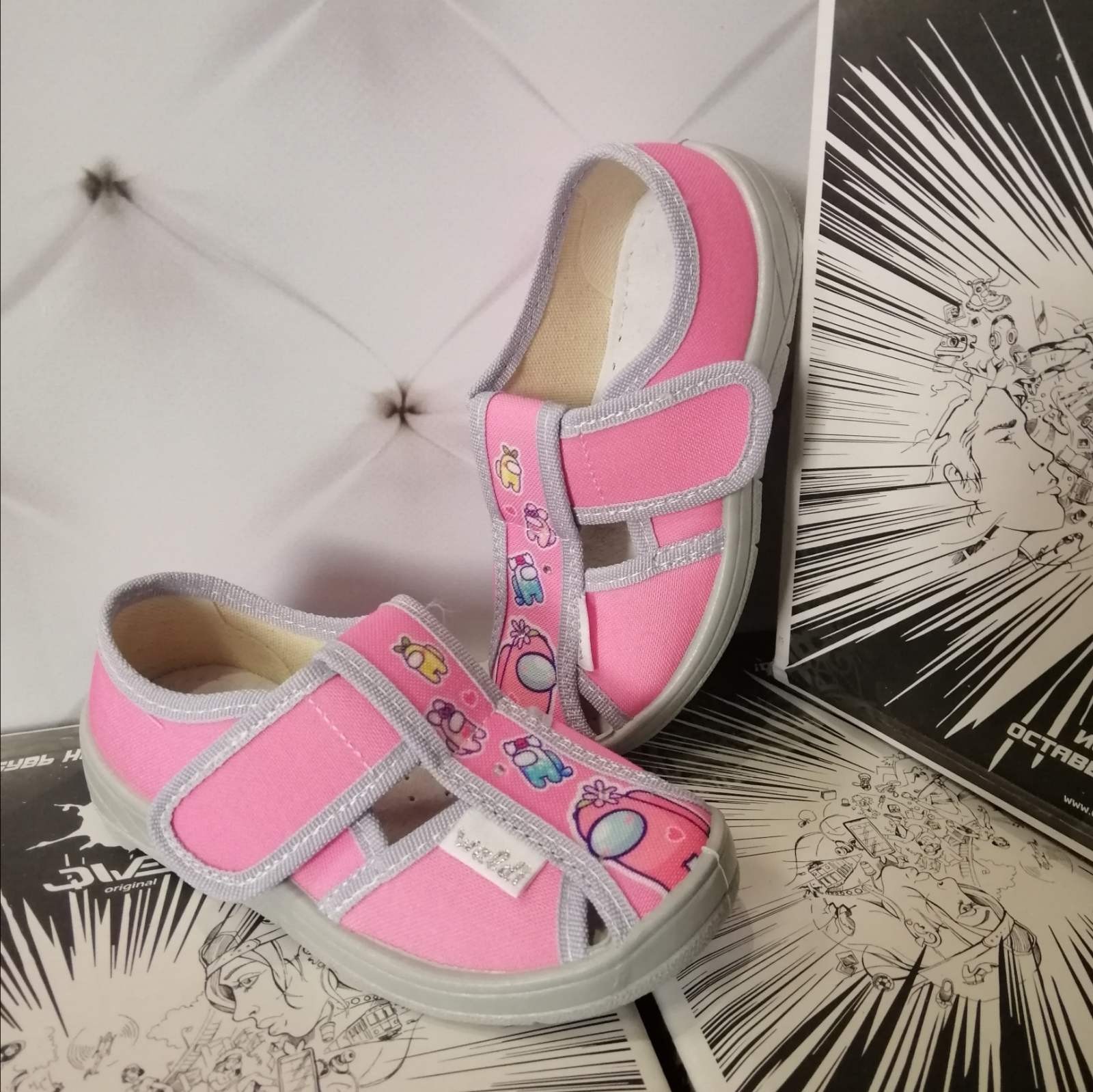 

Тапочки для девочки Waldi 360-437 розовые р.30-19,3 см