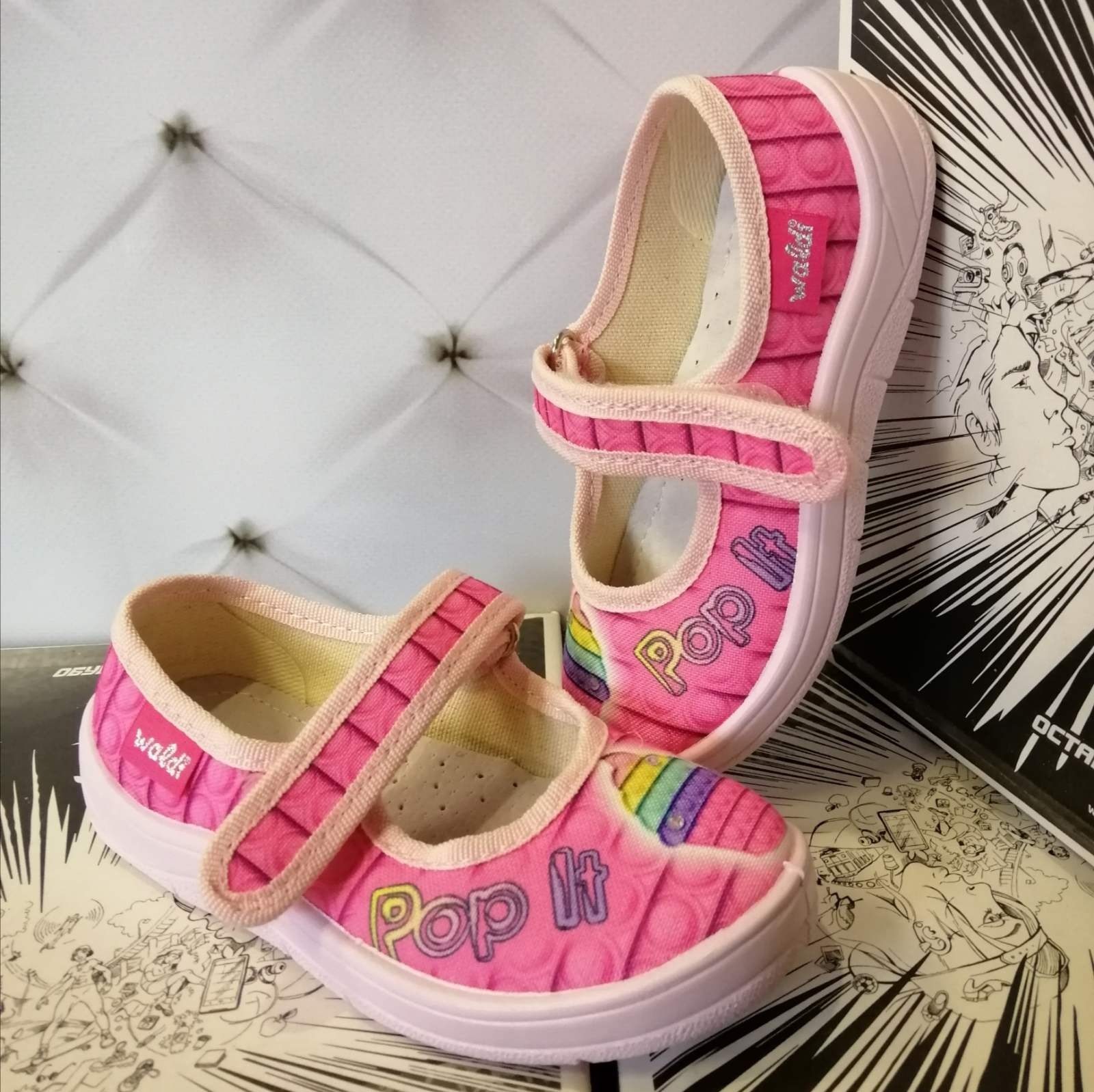 

Тапочки для девочки Waldi 360-426 розовые р.24-15,5 см