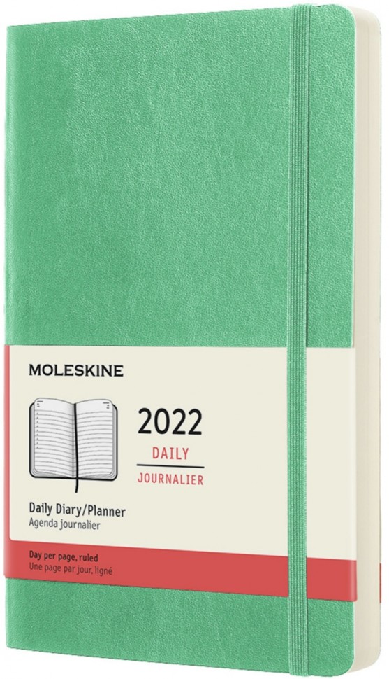 

Щоденник Moleskine на 2022 рік середній 13 х 21 см ментол м'який