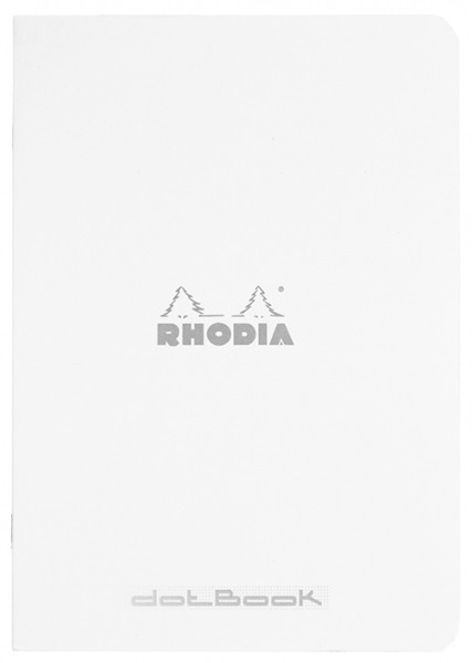 

Зошит Rhodia Side-Stapled A5 14,8 х 21 см білий в крапку